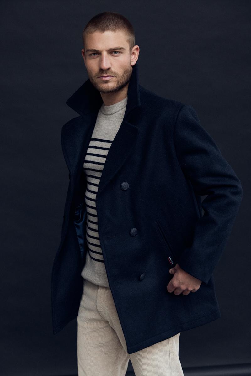 Pea coat Kermor wool