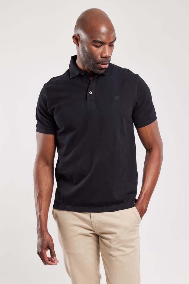 100 cotton shop black polo shirt