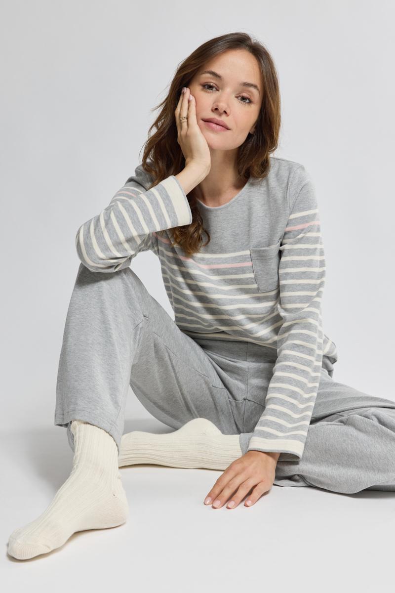 Striped pyjamas thick cotton