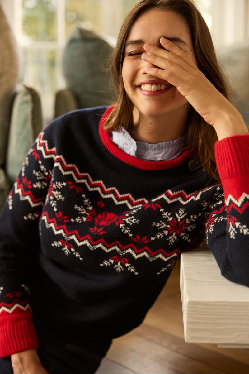Christmas long jumper womens clearance