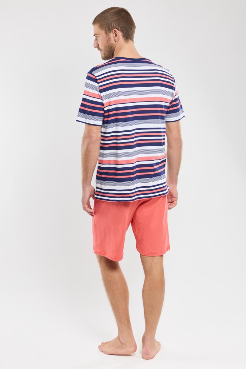 Striped shorty pyjamas lightweight cotton