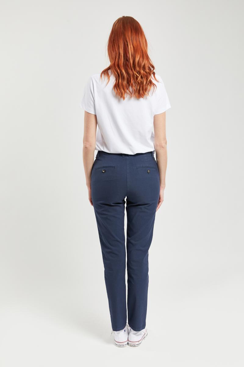 Pantalon chino femme discount gris