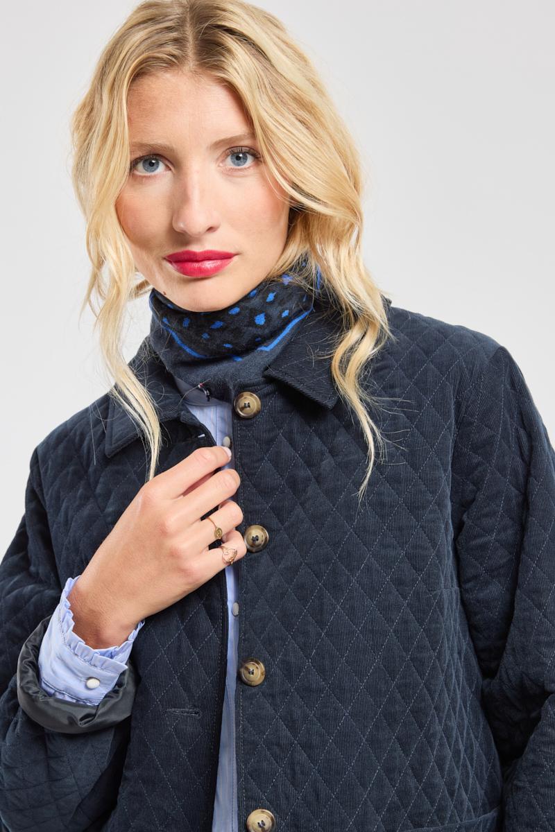Velvet quilted jacket womens store