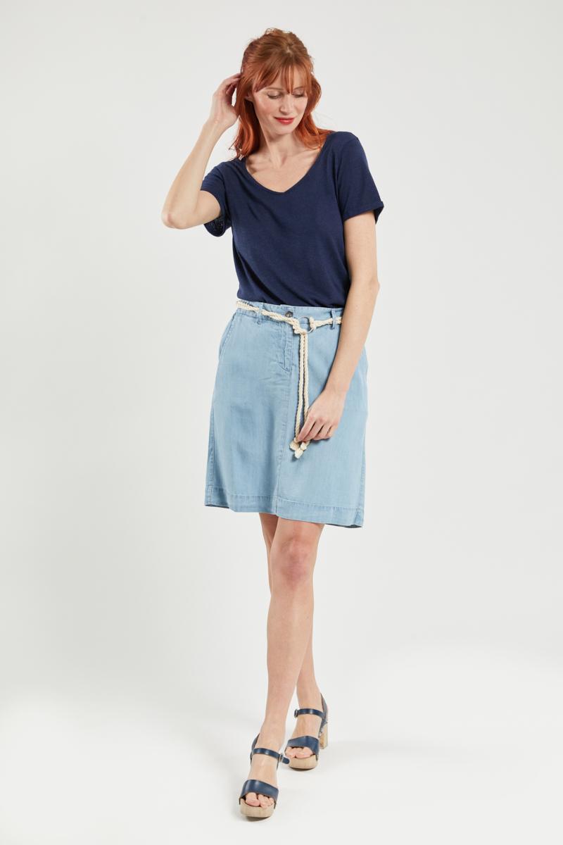 LOUENN skirt with cord belt