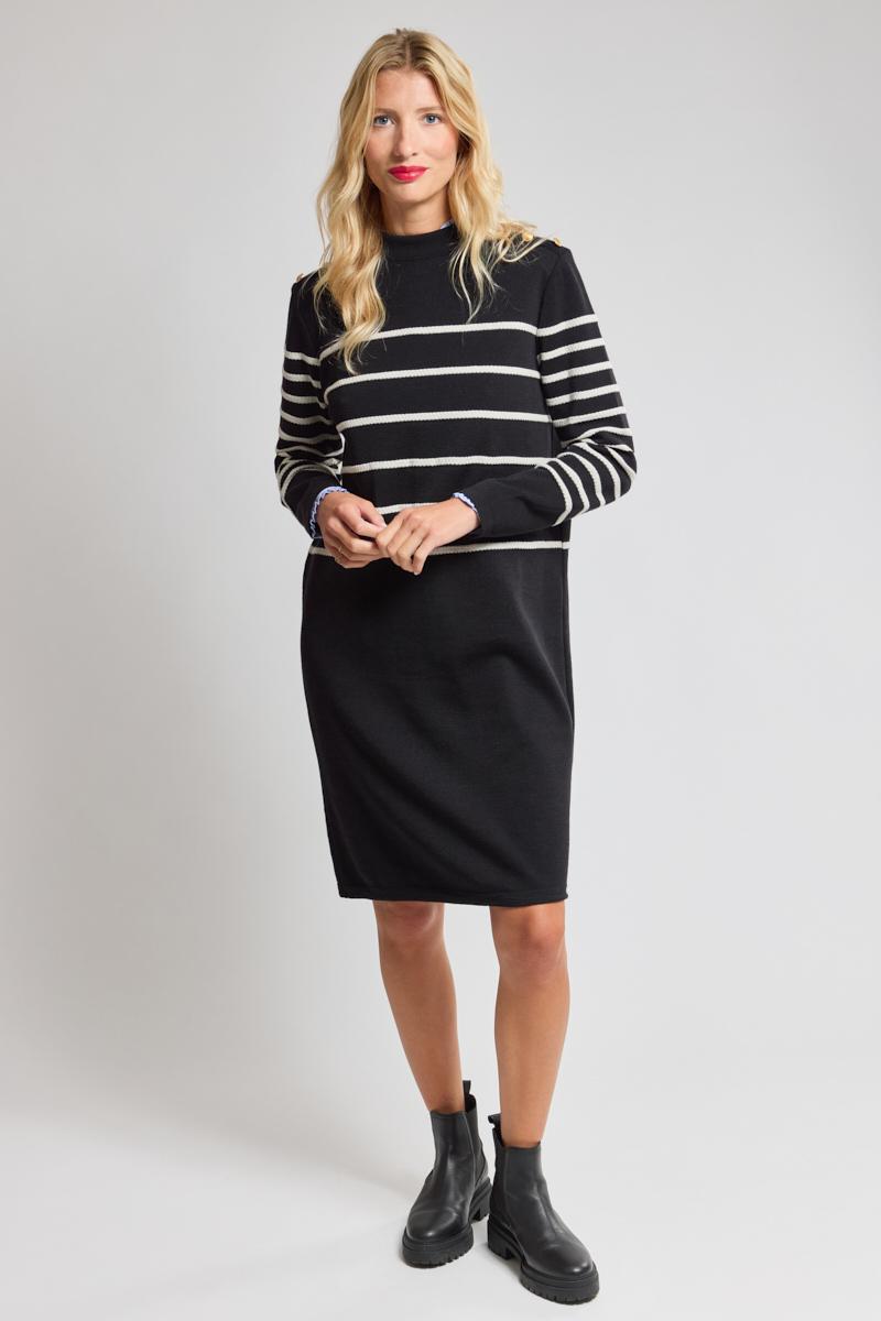 Robe pull rayée top