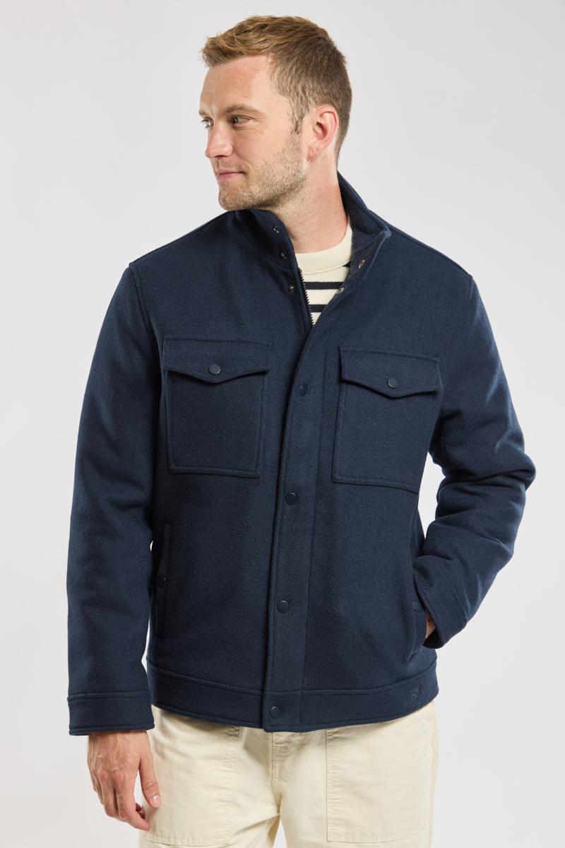 Veste zippee drap de laine