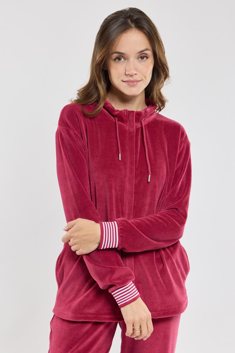Robe de chambre velours zippée discount