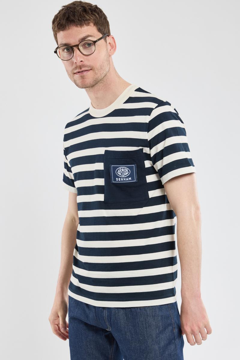 Tee shirt rayé homme discount