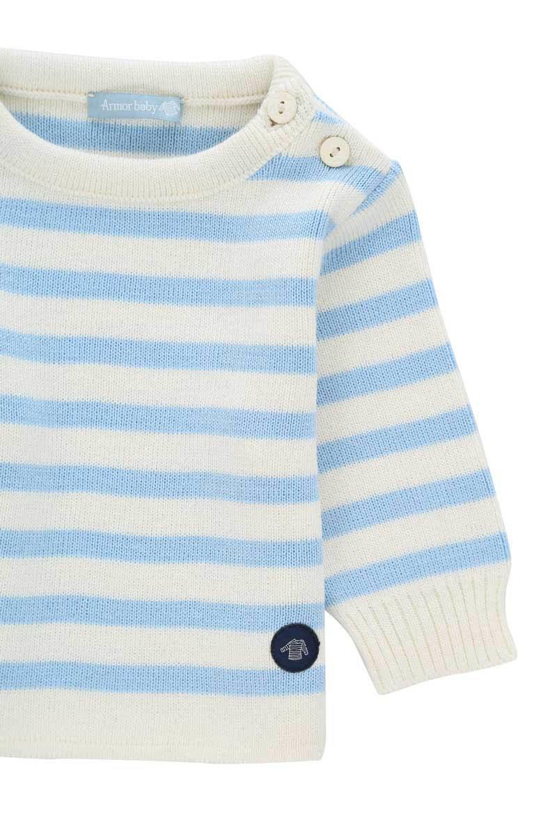 Baby s Fisherman jumper wool and acrylic