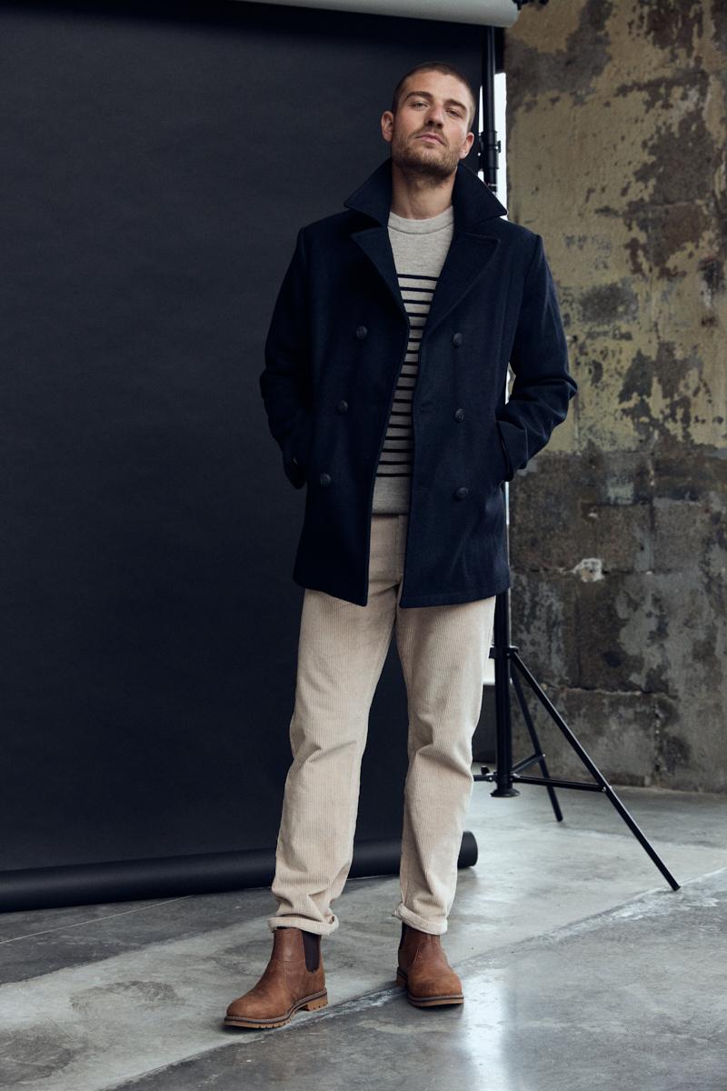 Pea coat Kermor wool