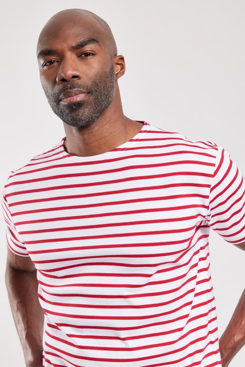 Breton striped shirt interlock cotton