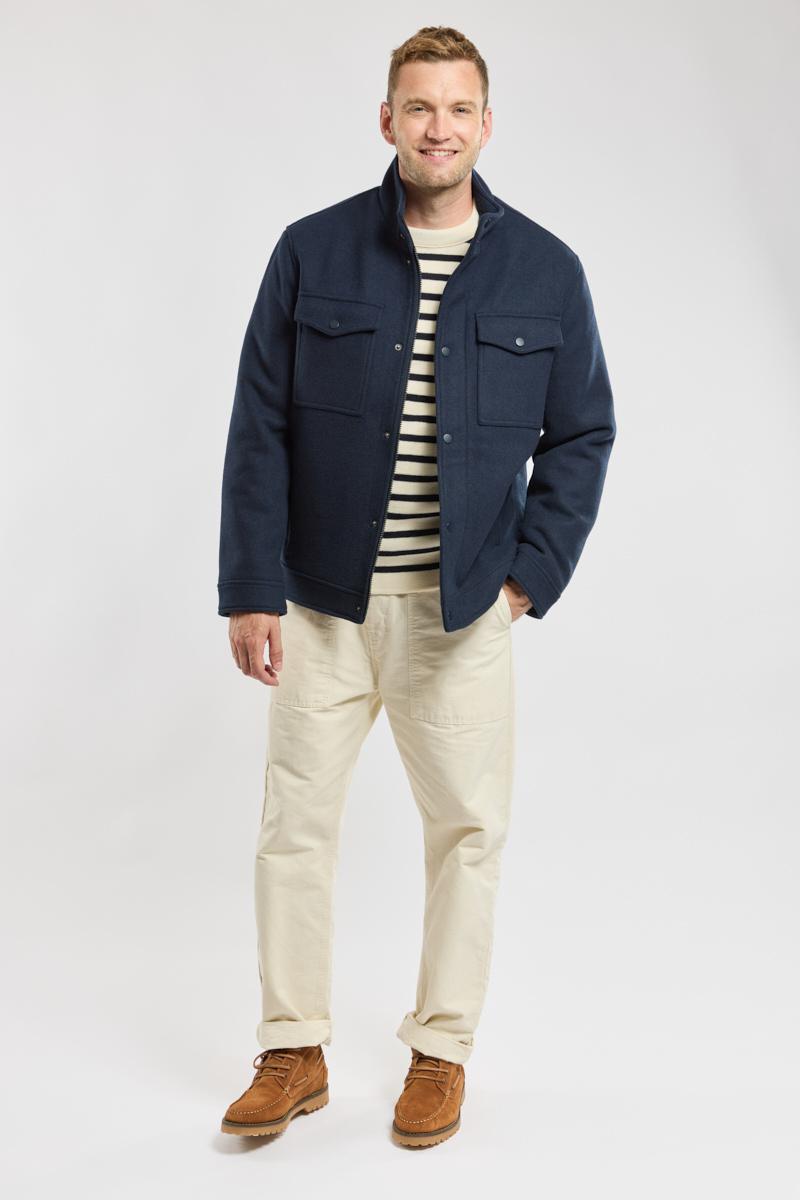 Veste zippee drap de laine