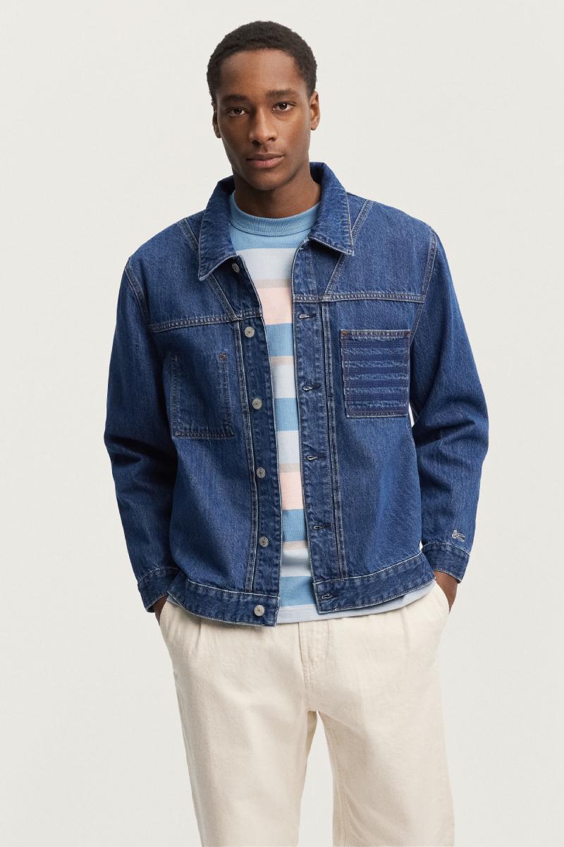Denim jacket jumper shop