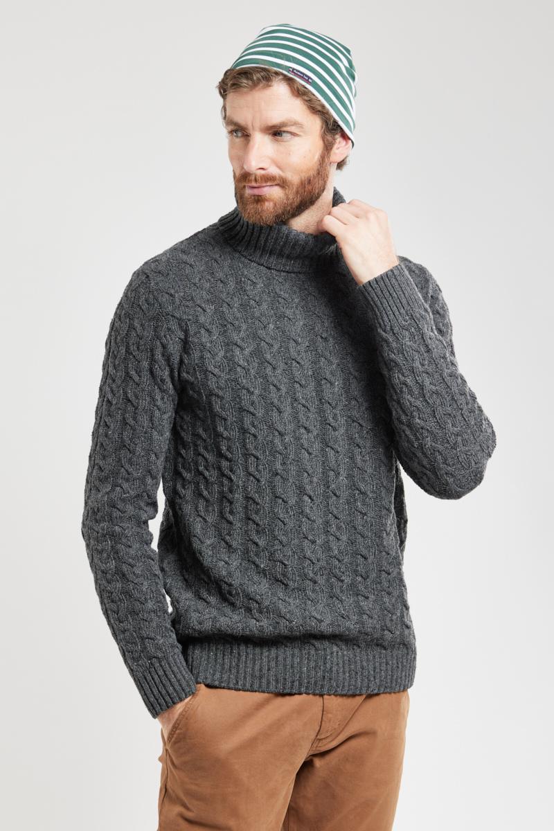 Turtle neck sales cable knit jumper