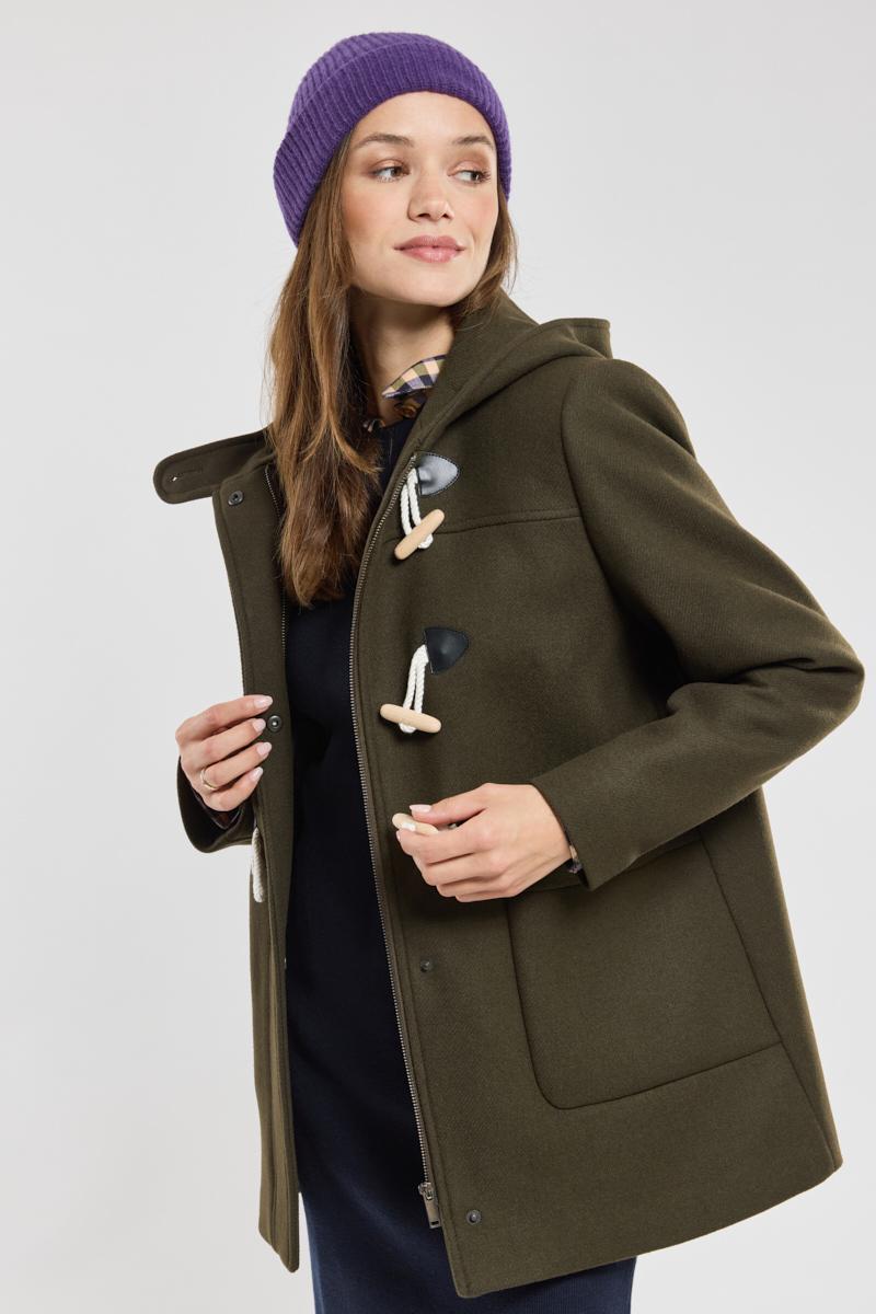 Short duffle coat wool
