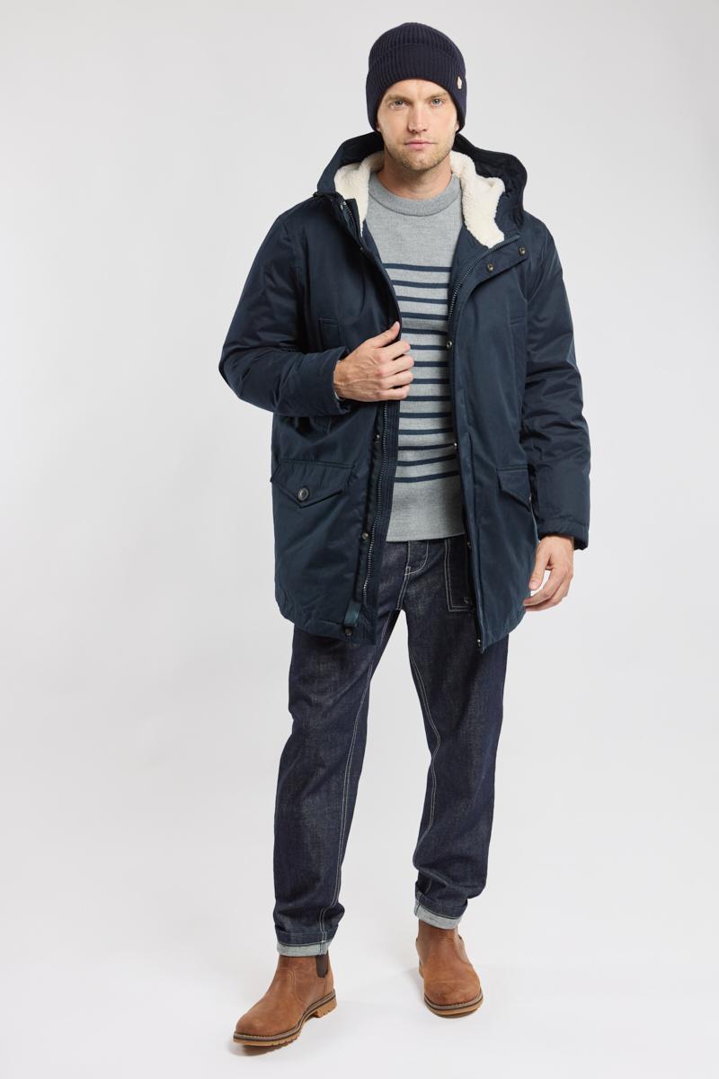 Navy waterproof parka best sale