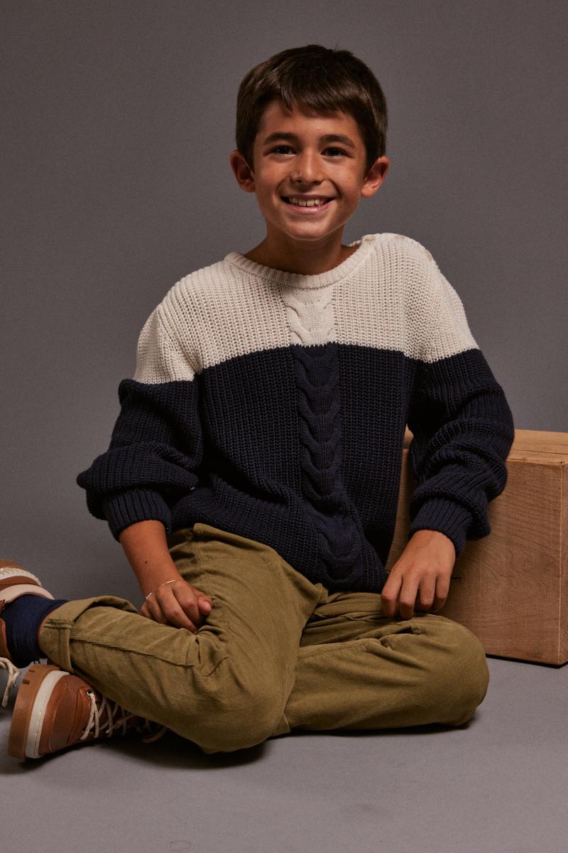 Kids cable knit jumper