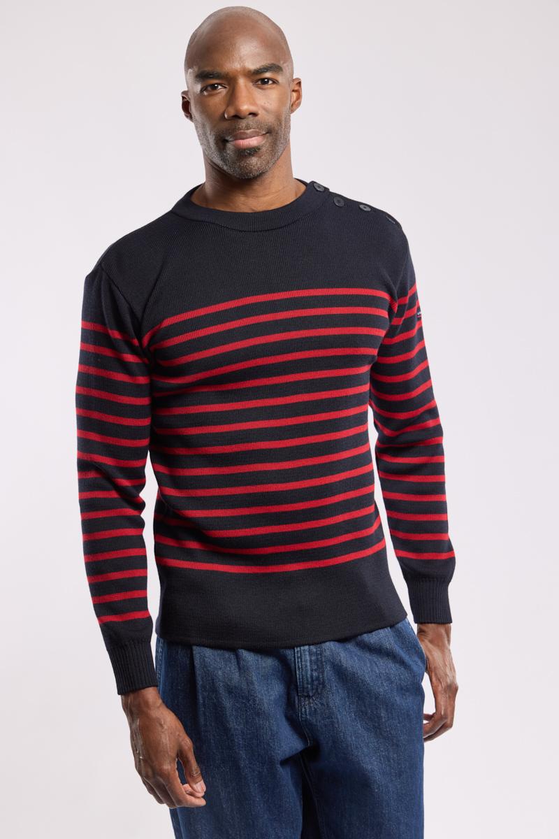 Red fisherman sweater cheap