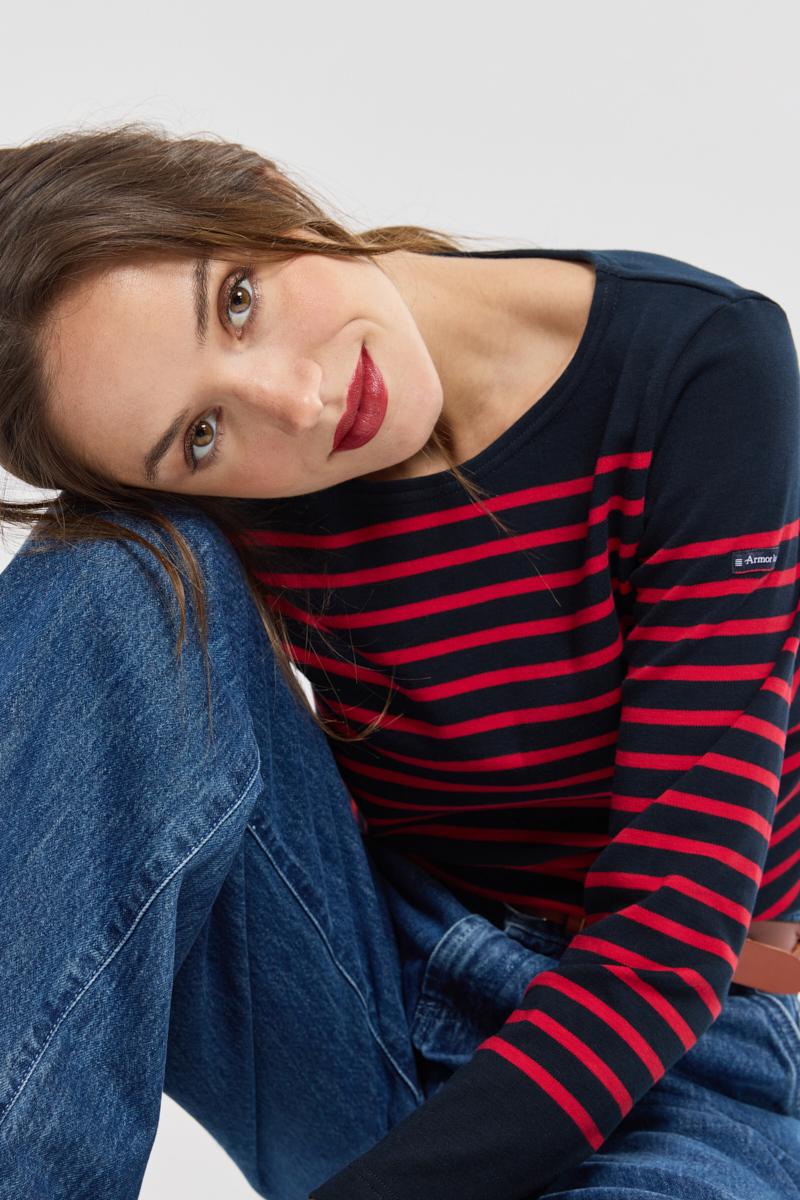 Amiral Long sleeve Breton striped shirt