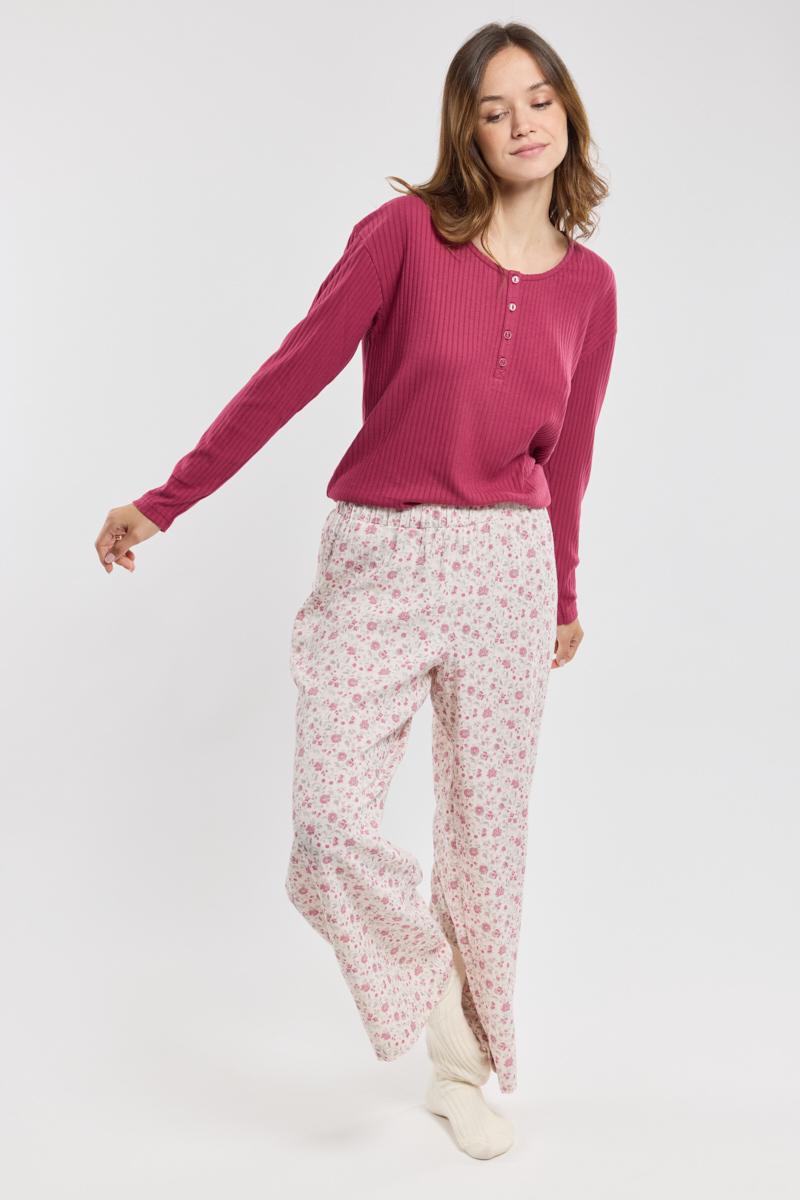 Pyjama fleuri coton