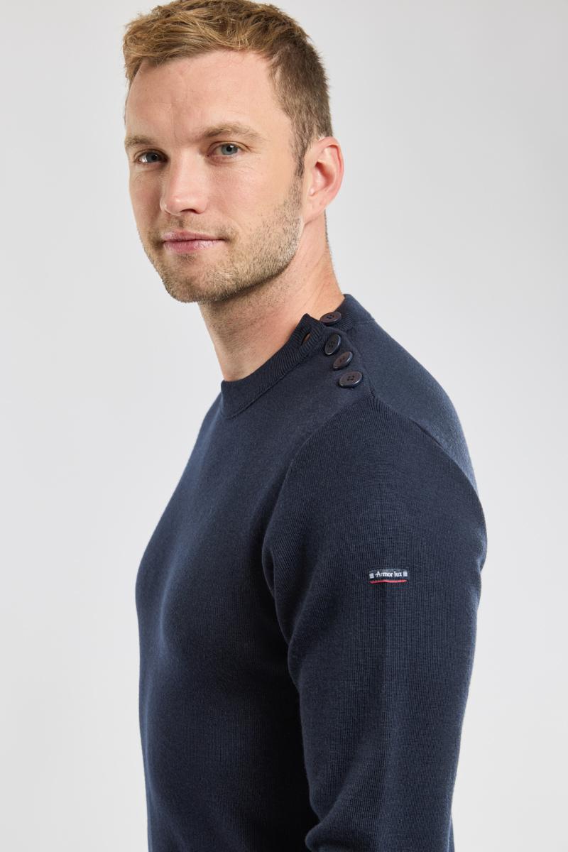 Pull marin uni Paimpol laine