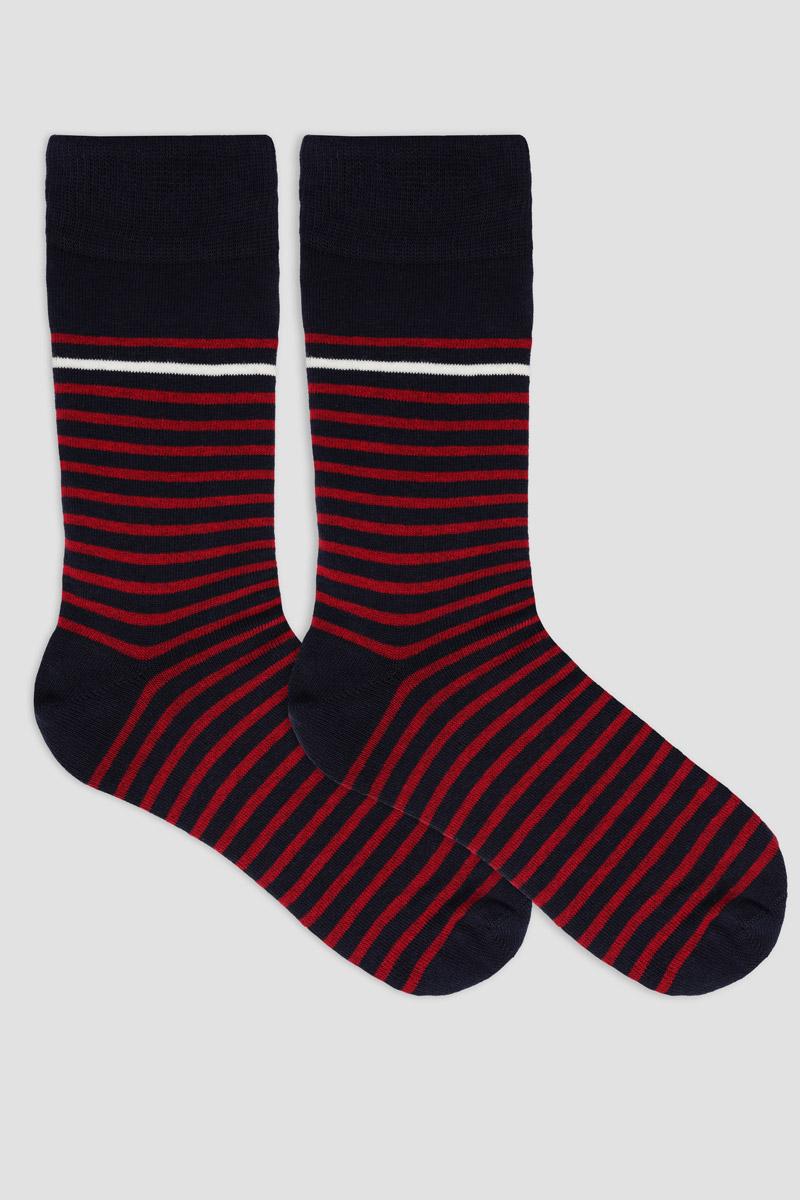 Chaussettes rayees Homme coton