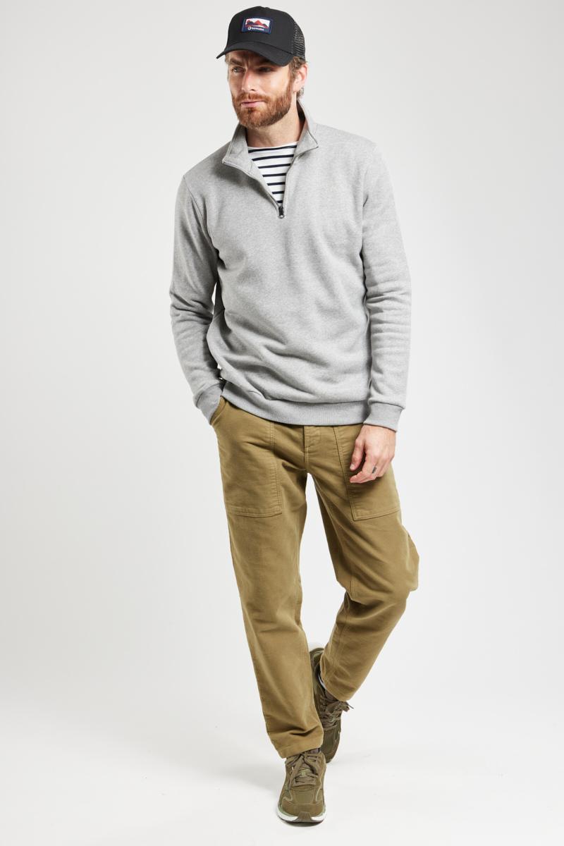 TAKIN stand-up collar sweatshirt - organic cotton