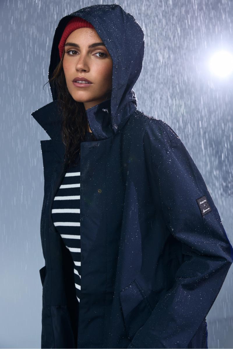 Waterproof and breathable unisex parka Armor lux X Bermudes
