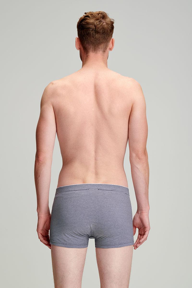 Boxer fines rayures coton l ger biologique