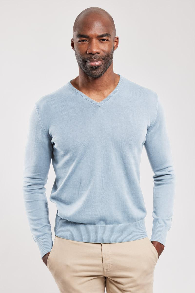 V neck jumper cotton