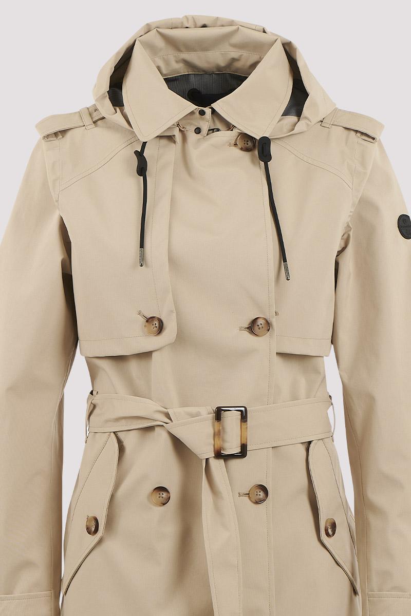 BEAUCE long trench coat recycled polyester