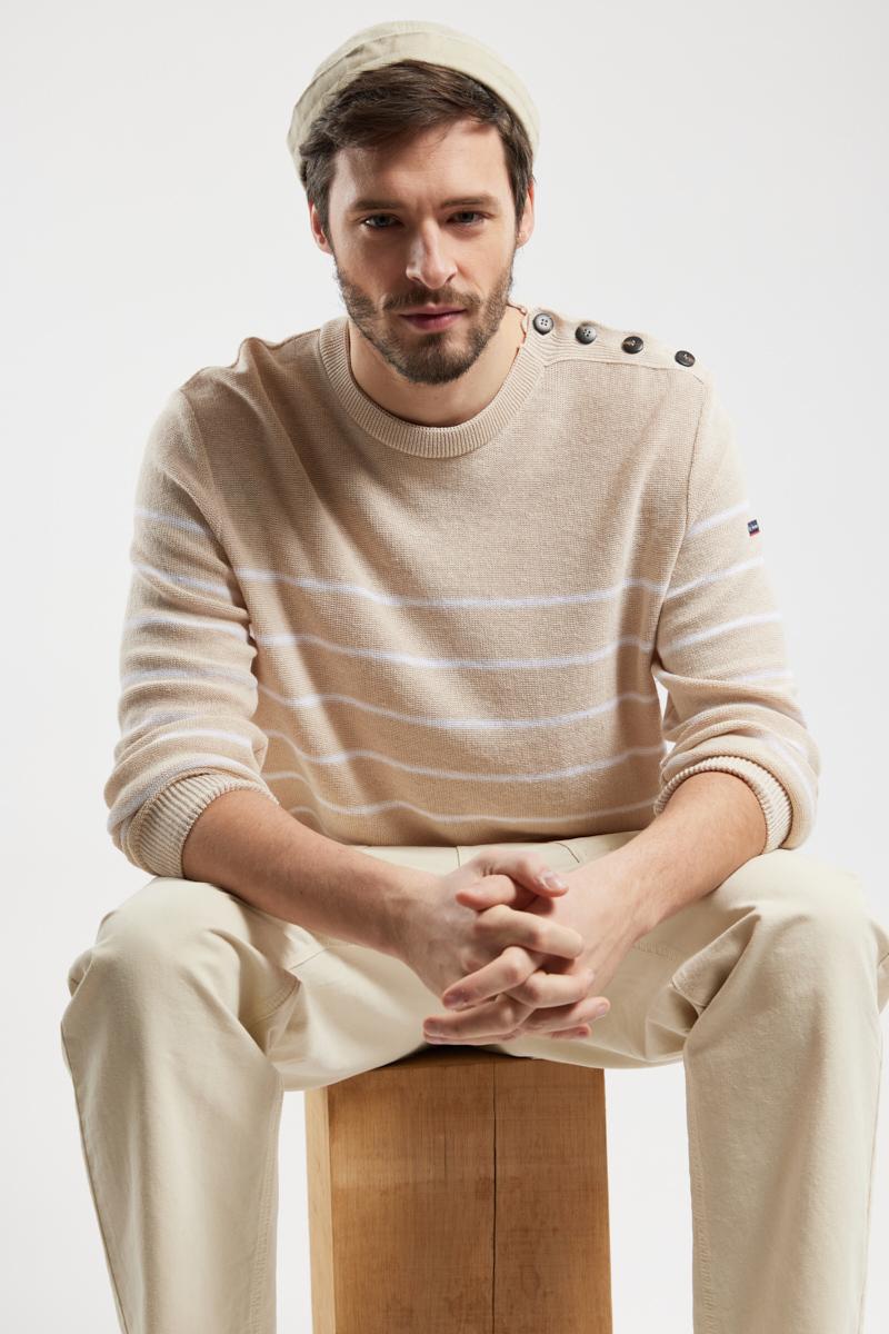 Linen blend jumper clearance