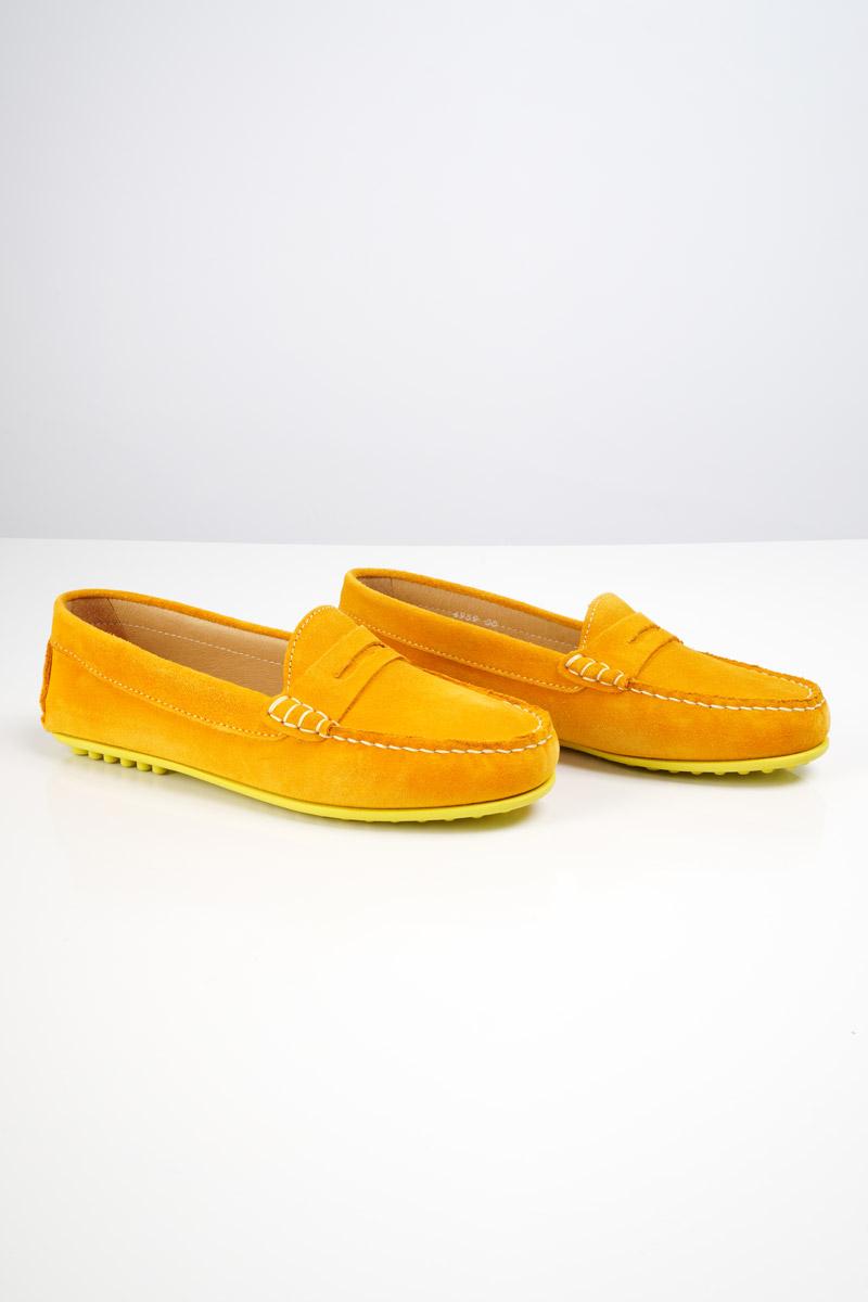 Mocassins suedine femme cuir