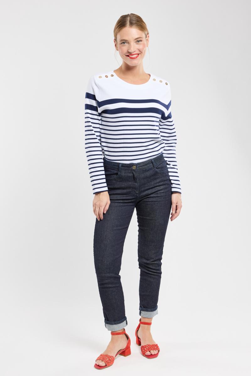 Jean 7 8 femme coupe droite 2025
