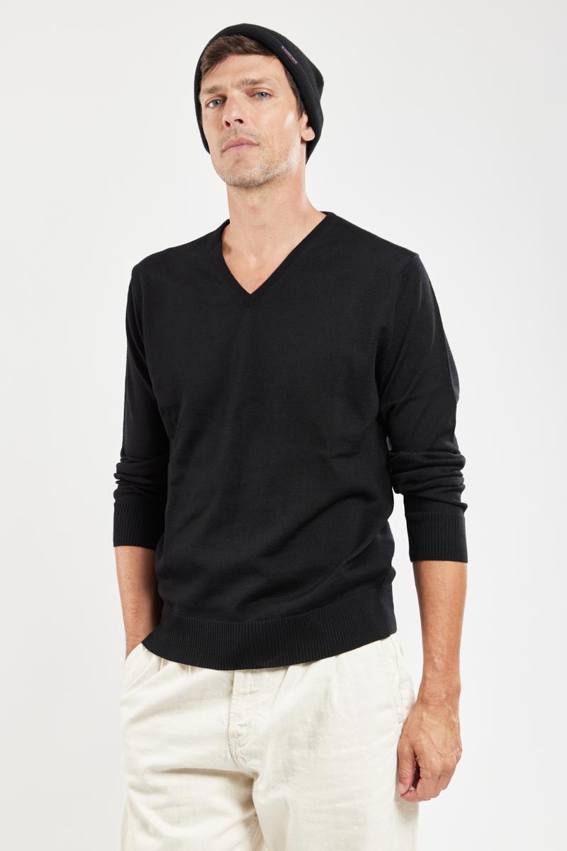 Black jumper with shirt underneath deals
