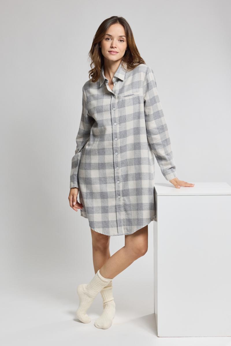 Chemise de nuit carreaux top