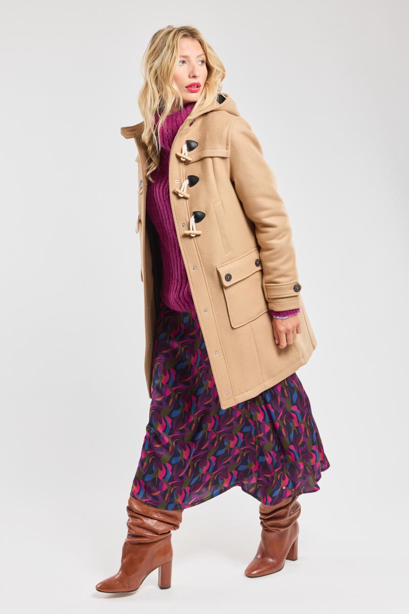 Duffle coat thick wool broadcloth