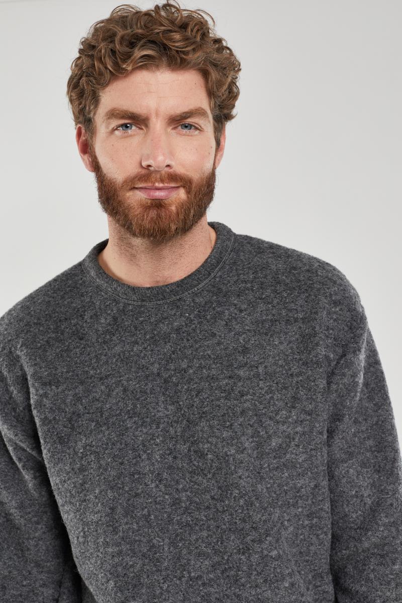 Boiled wool sweater mens online