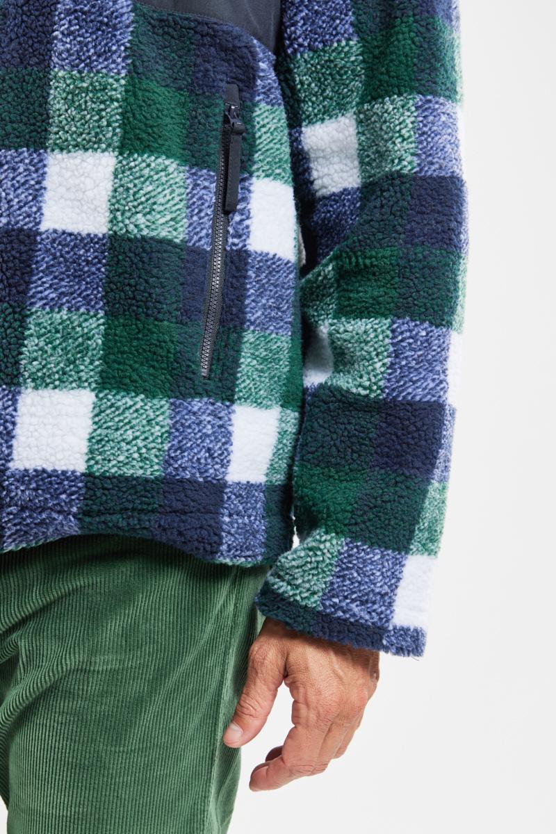Fleece hotsell checked jacket
