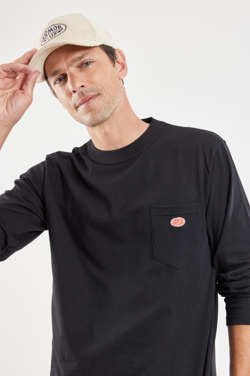 Heritage long sleeved T shirt cotton