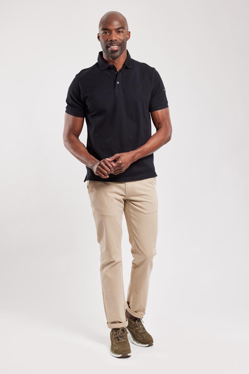 Polo shirt pique cotton