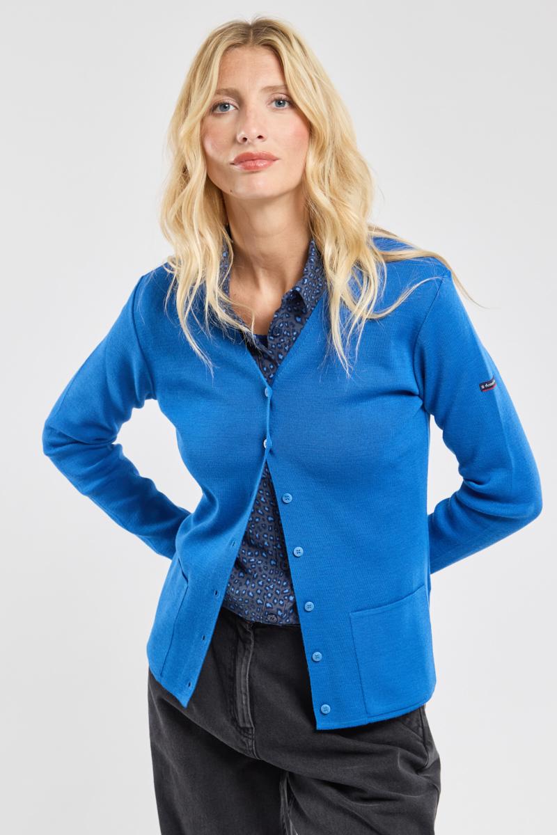 Cardigan col v on sale
