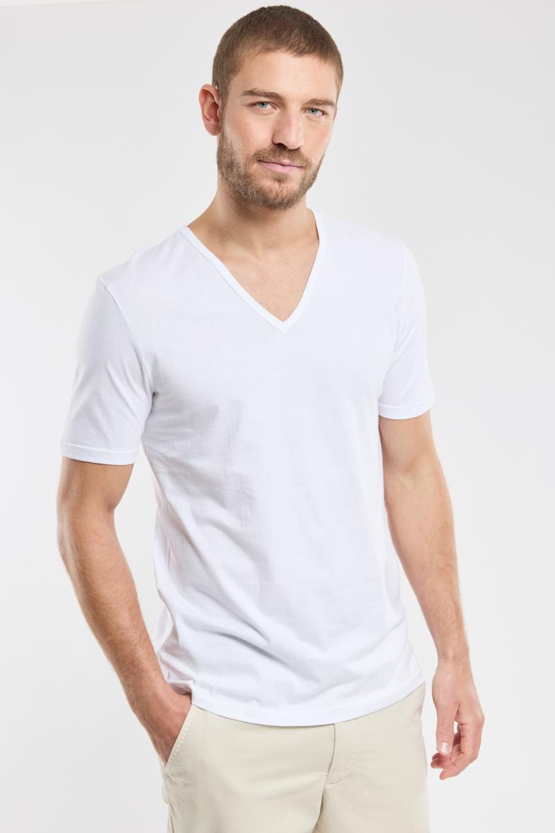 Maillot de corps col v homme discount