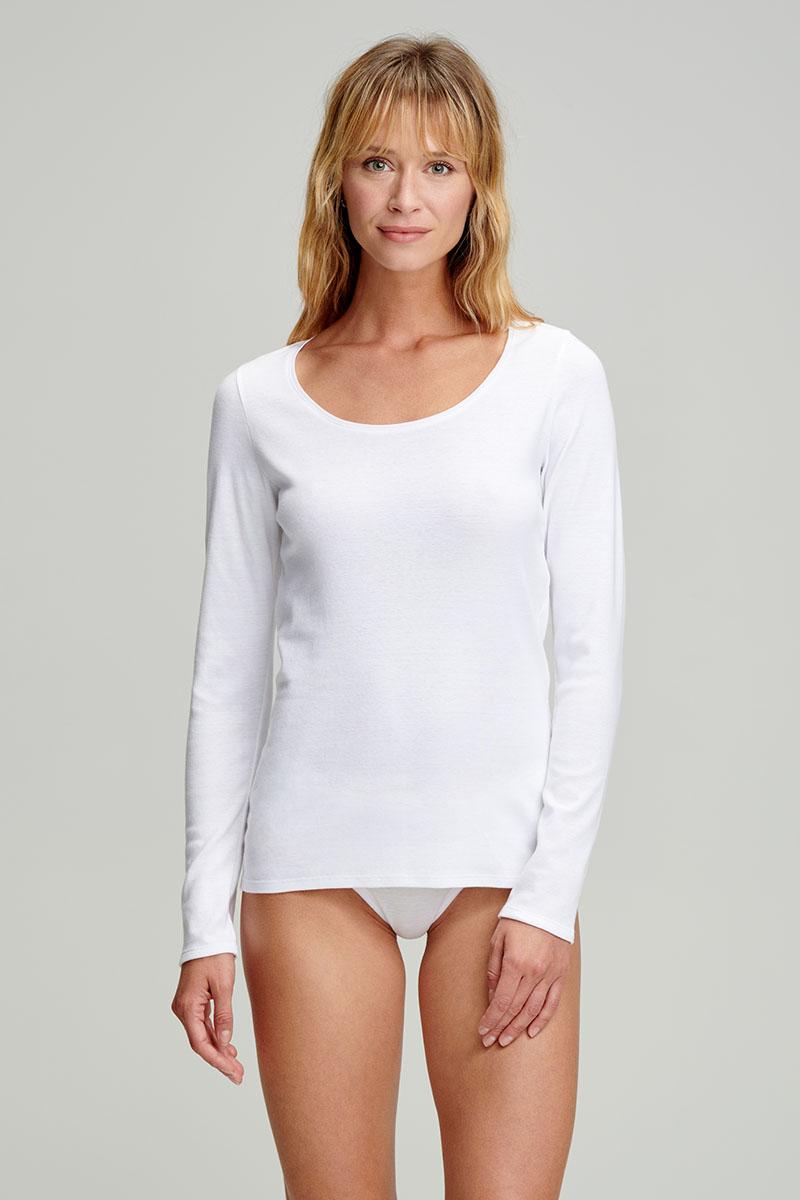 T shirt manches longues coton et kapok