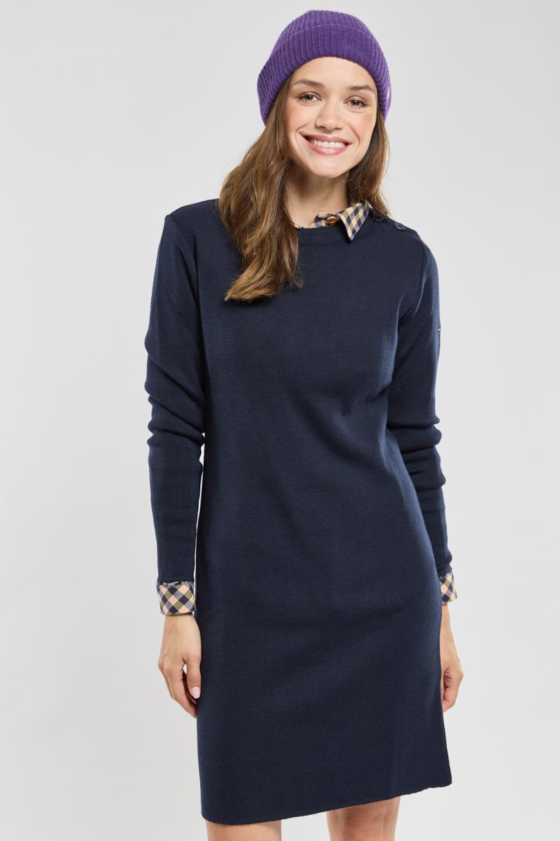 Robe pull laine merinos