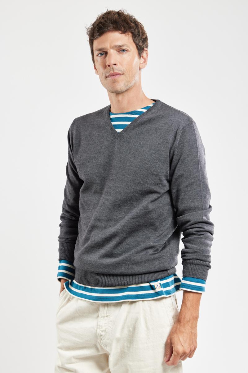 Long length v neck jumper online