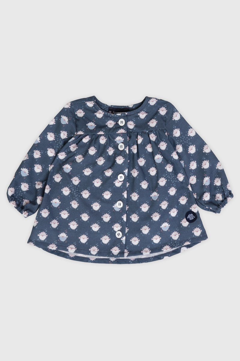 Blouse imprimee  poissons  Baby - coton