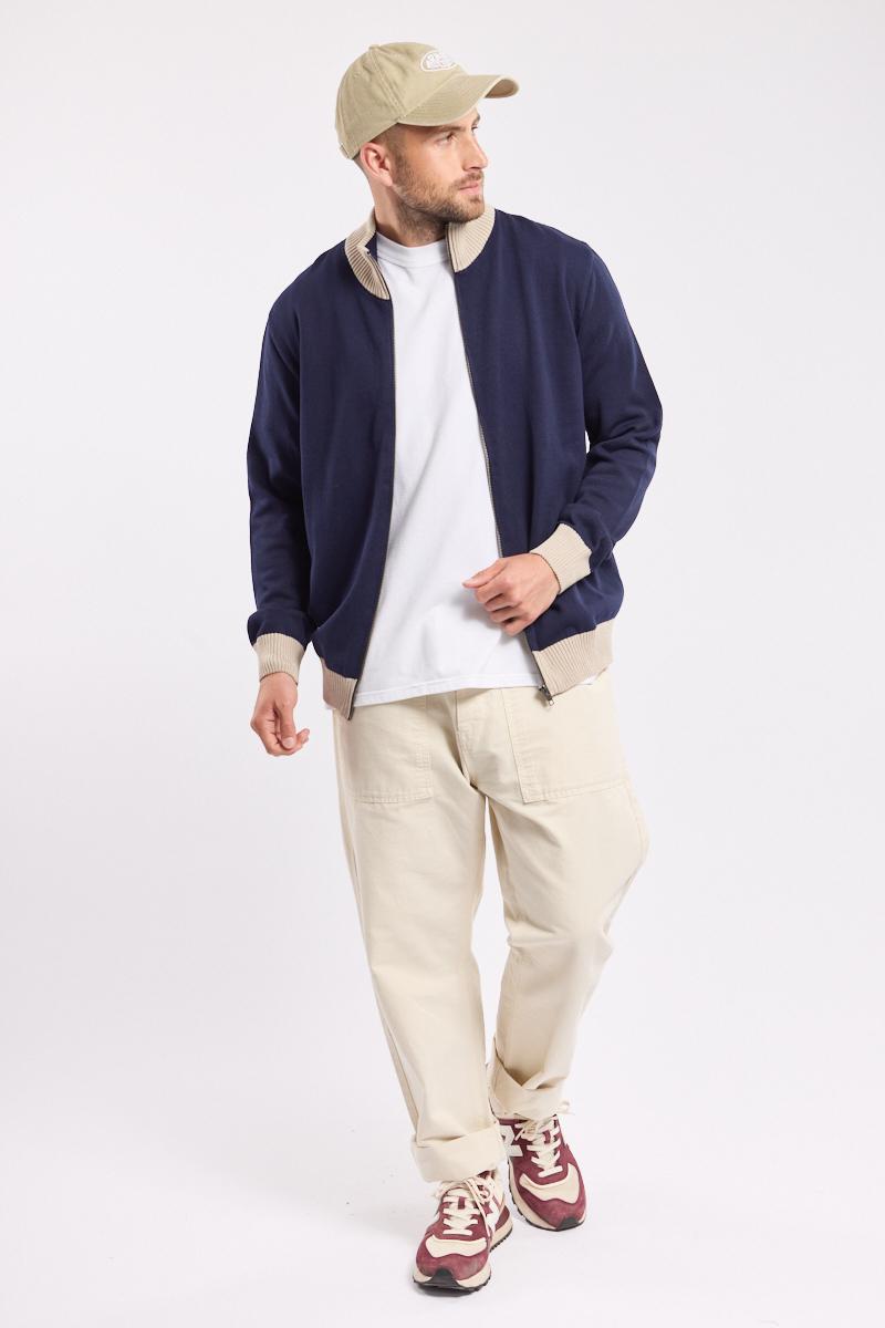 Gilet zippe manches longues - coton