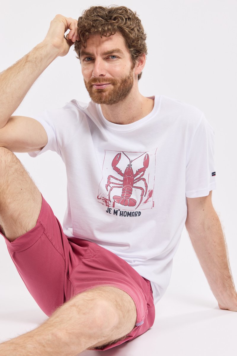 T-shirt  homard  - coton leger