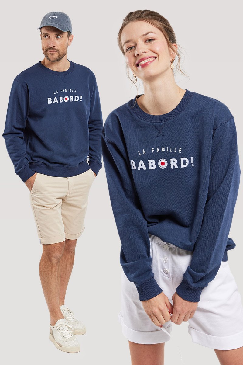 Sweat  la famille BABORD  - coton